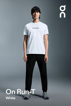 For running and rest. With a cotton-like feel but made with recycled polyester – for powerful performance and comfort | On Men's On Run-T Shirt in White, Size: Small. Road running, versatile, all-day Road Running, Travel, Hiking, Running. Performance Outdoor Breathable Running T-shirt, Medium Support Sportswear T-shirt For Running, Cheap Breathable Running T-shirt, Casual Short Sleeve T-shirt For Trail Running, Affordable Men's Running T-shirt, Running Accessories, Road Running, Gym Shoes, Outdoor Shoes