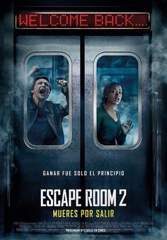 a movie poster for escape room 2