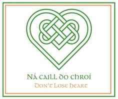 the logo for na call o'choi don't lose heart, which features two intertwined hearts