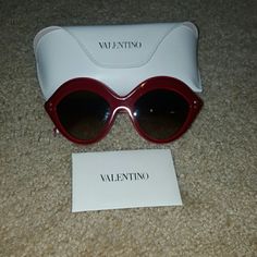 Authentic Valentino Sunglasses Never worn and guaranteed authentic Valentino Accessories Glasses Trendy Red Sunglasses For Evening, Elegant Red Sunglasses For Formal Occasions, Red Sunglasses For Summer Formal Events, Red Sunglasses For Formal Summer Events, Red Party Sunglasses With Uva Protection, Red Tinted Sunglasses For Formal Occasions, Formal Red Sunglasses For Summer, Luxury Red Sunglasses For Party, Luxury Red Sunglasses For Formal Occasions