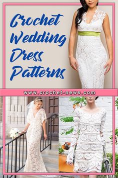 the crochet wedding dress patterns are available for all types of bridal gowns