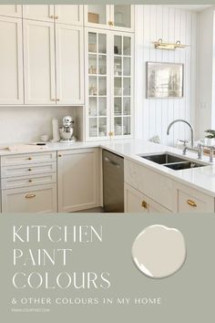 the kitchen paint colors and other colours in my home are white, beige, and gray