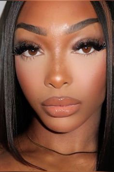 Red Lipstick Makeup Looks, Orange Eye Makeup, L Quotes, Creative Makeup Looks, Dark Skin Makeup, Baddie Makeup