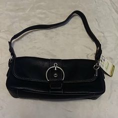 Nwt. Black Leather. Silver Hardware. Buckle Closure. 1 Inside Zip Pocket. 10x5x2.5. Pretty Fits, Dream Bag, Fossil Purse, Fossil Bags, Leather Silver, Fall 2024, Fit Inspo, Silver Hardware, Workout Videos