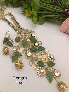 Gorgeous Punjabi 22k white gold plated Gold Necklace. Perfect Indian Jewelry for weddings and ceremonies Earring/length: 3 inches approx  Pair it with your favorite sari Punjabi suits and Lehengas and evening gowns High quality and craftsmanship. If you have any questions, please contact us. Luxury Meenakari Jewelry For Ceremonial Occasions, Elegant Long Kundan Necklace With Latkans, Gold Plated Kundan Necklace With 17 Jewels For Wedding, Hand Set Dangle Jewelry For Receptions, Hand Set Dangle Jewelry For Reception, Hand-set Dangle Jewelry For Receptions, Dangle Jewelry For Festivals And Receptions, Dangle Jewelry For Reception And Festivals, Dangle Jewelry For Receptions And Festivals