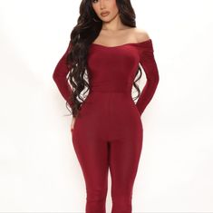 Sexy Yet Comfortable Red Body Suit Perfect For A Date Night Or Shopping Elegant Red Stretch Jumpsuits And Rompers, Red Long Sleeve Bodysuit For Night Out, Red Jumpsuits And Rompers For Night Out, Chic Red Bodysuit For Date Night, Red Stretch Bodysuit For Loungewear, Red Stretch Jumpsuits And Rompers For Loungewear, Red Stretch Jumpsuit For Date Night, Red Long Sleeve Jumpsuits And Rompers For Date Night, Red Bodysuit For Date Night