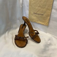 Damier Kitten Heel Sandals. Worn Only A Couple Times. In Great Condition. Stored In Dust Bag. Come With Replacement Heels Nubs. Shoes Louis Vuitton, Louis Vuitton Color, Kitten Heel Sandals, Louis Vuitton Shoes, Couple Time, Kitten Heel, Heel Sandals, Women's Shoes Sandals, Kitten Heels