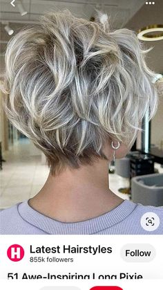 Long Sleek Hair, Longer Pixie Haircut, Stacked Hair, Bob Hairstyles For Thick, Pixie Haircut For Thick Hair, Long Pixie