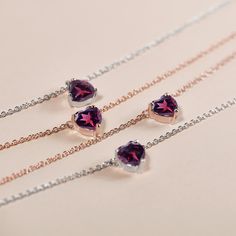 The colour of 2023 - Viva Magenta. How do you like its combination of red shade with purple undertones? 💗 Elegant Rose Gold Birthstone Necklace For Valentine's Day, Rose Gold Sterling Silver Necklace With Ethical Gemstones, Rose Gold Sterling Silver Double Heart Necklace, Rose Gold Heart Pendant Necklace With Birthstone, Rose Gold Heart Pendant Necklace With Cable Chain, Fine Jewelry Rose Gold Amethyst Necklaces, Fine Jewelry Rose Gold Amethyst Necklace, Rose Gold Heart Pendant With Cable Chain, Rose Gold Sterling Silver Birthstone Necklace For Her