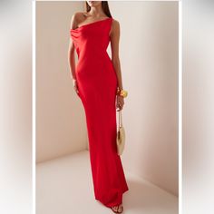 Staud Ashanti Draped Satin Maxi Dress Size Small Beautiful Red Dress With Tags Elegant Long Form Fitting Fits A Size 2 /4 Beautiful Red Dresses, Satin Maxi, Satin Maxi Dress, Red Dress, Size 2, Maxi Dress, Satin, Womens Dresses, Tags