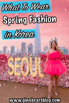 South Korea Travel Outfit, Korea April Outfit, What To Wear In South Korea, Seoul Summer Fashion, South Korea Spring Outfit, Seoul During Spring, Nami Island Korea