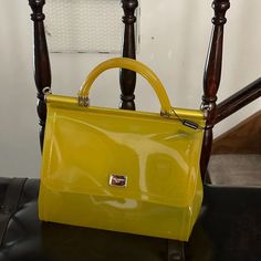 Brand New And Comes With Dustbag. Top Handle Only, No Long Strap Designer Yellow Bag With Top Carry Handle, Luxury Yellow Bag With Top Carry Handle, Luxury Yellow Crossbody Satchel, Luxury Yellow Shopping Bag, Designer Yellow Satchel With Double Handle, Luxury Yellow Tote Bag, Designer Yellow Satchel With Removable Pouch, Designer Yellow Satchel With Detachable Strap, Luxury Yellow Satchel Shoulder Bag