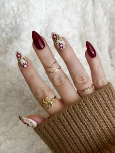 Kutek Disney, Nagel Tips, Smink Inspiration, Burgundy Nails, Thanksgiving Nails, Fall Nail Colors