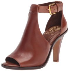 PRICES MAY VARY. Synthetic sole Flare Heel Heel Height: 1.6 inches Peep Toe Sandals, Heeled Sandal, Comfortable Heels, Fashion Sandals, Vince Camuto Shoes, Brown Sandals, Designer Heels, Heeled Sandals, Ankle Strap Sandals