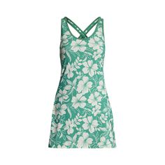 Crafted with stretch interlock for ease of movement this floral fit-and-flare dress features crisscross back straps at the back and our signature “RLX” logo. Casual Dresses With Crisscross Straps, Casual Dress With Crisscross Straps And Strappy Back, Stretch Crisscross Dress, Casual Cross Back Dress, Spring Cross-back Stretch Dress, Spring Stretch Dress With Cross Back, Ralph Lauren Sleeveless Dress, Floral Fit, Back Strap