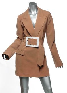 Bust: 37" Waist: Approx. 34" adjustable with belt Sleeve: 28" Shoulder to Shoulder: 15.5" Length: 33.5" PARIS GEORGIA SEBASTIAN Womens Toffee Brown Oversized Belt Blazer Jacket S NEW Bust: 37" Waist: Approx. 34" adjustable with belt Sleeve: 28" Shoulder to Shoulder: 15.5" Length: 33.5" Item #: 331-1099-siso-long                                                     About Us: VIP Consignment brings you the best, hard to find couture & designer clothing from VIP closets around the world. We sell bot Chic Oversized Brown Blazer, Oversized Belt, Paris Georgia, Belted Blazer, Couture Designers, Hollywood Stars, Powerful Women, Luxury Items, Blazer Jacket