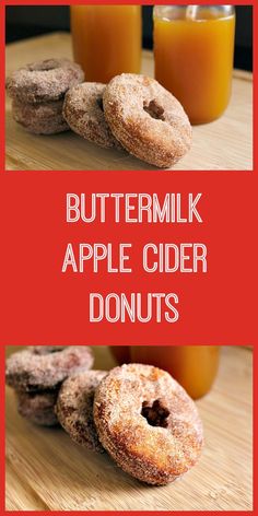 there are three different types of apple cider donuts