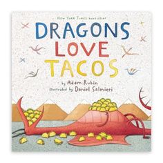 a book with the title dragon's love tacos written in spanish and english