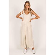 Petal And Pup Ayla Linen Jumpsuit - Oatmeal Xs : Target Neutral Jumpsuit, Perfect Travel Outfit, Petal And Pup, Linen Jumpsuit, Wide Leg Jumpsuit, Travel Outfit, Custom Clothes, Casual Looks, Fitness Fashion