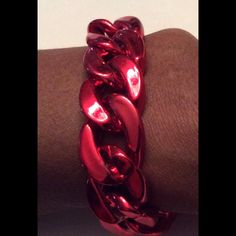 Red Link Bracelet Bracelet Jewelry, Womens Jewelry Bracelets, Link Bracelets, Lady In Red, Novelty Lamp, Jewelry Bracelets, Women Jewelry, Bracelet, Red