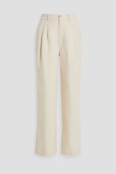 White Linen Pants Women, Stella Mccartney Style, White Linen Trousers, Pants For Woman, White Linen Pants, Wideleg Pants, Linen Trousers, Clothing Care, Ski Wear