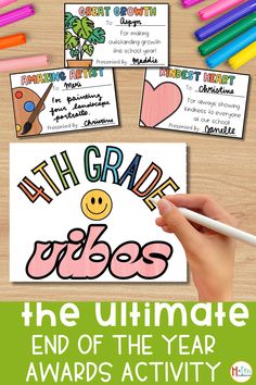 the ultimate end of the year activity pack for kids to practice their handwriting and writing skills