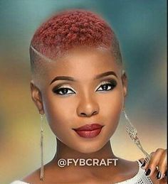 Hair + beat face = gorgeous African American Natural Hairstyles, Natural Short Cuts, Natural Hairstyles For Short Hair, Styles For Black Women, Short Hair Styles African American, Fade Hair, Short Shaved Hairstyles