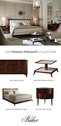 the thomas pheasant collection is shown in this brochure, and features an elegant