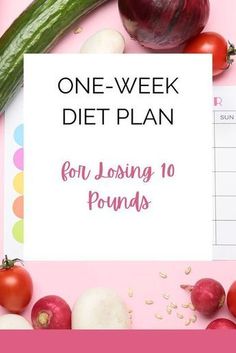 One Week Diet Plan, One Week Diet, 7 Day Diet, Easy Diet Plan, A Diet Plan, Lose 10 Pounds, Best Diet Plan, Easy Diets, Healthy Diet Plans