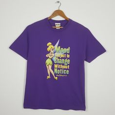 a purple t - shirt with the words, moon must be change without notice on it