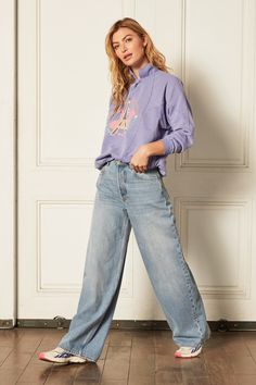 You like the Ziggy so much we decided to make the legs even wider! The Jovi is now here, bringing in a retro high-rise baggy look we love so much. Rio Bravo is our medium eco wash, in rigid denim. Front-rise: 12 1/2"Inseam: 34"Leg-opening: 22" Retro Wide Leg Rigid Denim Jeans, Urban Style Mid-rise Rigid Denim Bottoms, Everyday Wide-leg Rigid Denim Pants, Baggy High-waisted Rigid Denim Bottoms, Baggy High-waist Rigid Denim Flare Jeans, How To Clean Iron, Best Jeans, Designer Jeans, Sustainable Fabrics