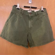 Universal Thread A Line Green Jean Shorts Size 10 From Target With Tags Still Attached Green Jean Shorts, Midi Jeans, Midi Denim, Black Jean Shorts, Green Jeans, Boyfriend Shorts, Frayed Denim, High Waisted Jean Shorts, High Rise Denim Shorts