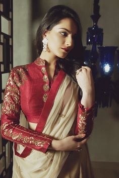 Long Blouse Designs, Blouse Designs High Neck, Blouse Designs Catalogue, Sari Blouse Designs, Blouse Designs Indian, Silk Saree Blouse Designs