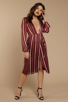 Dresses for Women | Sexy Dresses, Cute Dresses, Party Dresses | Tobi Long Sleeve V-neck Dress For Date Night In Fall, Chic Long Sleeve V-neck Dress For Day Out, Chic Long Sleeve V-neck Dress For Date Night, V-neck Wrap Dress For Date Night In Fall, Fall V-neck Wrap Dress For Date Night, Fall Midi Dress With Surplice Neckline For Night Out, Fall Surplice Neckline Midi Dress For Night Out, V-neck Wrap Dress For Fall Night Out, Fall V-neck Wrap Dress For Night Out