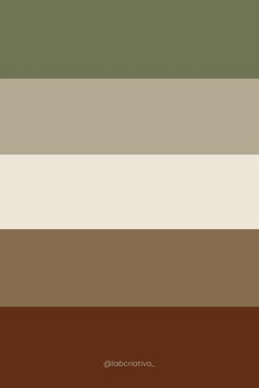 the color scheme is brown, green, and beige with white stripes on each side