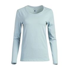 Blue Mountain Women's Solid Long Sleeve Scoop Neck T-Shirt, YLK-1071 Cheap Blue Crew Neck Shirt, Cheap Blue Crew Neck T-shirt, Cheap Blue Sporty T-shirt, Cheap Washed Blue Crew Neck Top, Pregnant Clothes, Tractor Supply, Long Sleeve Tee Shirts, Womens Long Sleeve Shirts, Blue Mountain