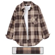 Brand Name: MuyogrtOrigin: CN(Origin)Sleeve Style: RegularMaterial: COTTONMaterial: PolyesterPattern Type: PlaidStyle: CasualClothing Length: LongCollar: Turn-down CollarSleeve Length(cm): FullShirts Type: Casual ShirtsSeason: Spring/AutumnRelease Date: Spring 2021Thickness: STANDARDModel Number: women shirtFabric Type: BroadclothClothing Patterns: StraightGender: WOMENMaterial Composition: Natural fiberFabric content: 51% (inclusive) - 70% (inclusive)Age: Ages 18-35 Years OldSize: M L XL 2XL 3X