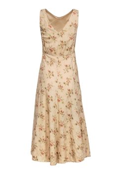 Get ready to stand out in this beige floral print dress by Ralph Lauren. Made with a luxurious blend of wool and silk, this sleeveless formal dress brings both comfort and style. Pair it with strappy sandals and dainty jewelry for a perfect look. Size 4 Shell 79% Wool, 21% Silk Lining 100% Silk Invisible side zipper Sleeveless Scoop back neckline Bust 32” Waist 29” Shoulder to hem 48” American Fashion Designers, Buy Shoes Online, Ralph Lauren Outfits, Dainty Jewelry, Sophisticated Style, Sweater Weather, Strappy Sandals, Floral Print Dress, Formal Dress