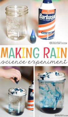 making rain science experiment for kids is an easy and fun way to learn how to make it