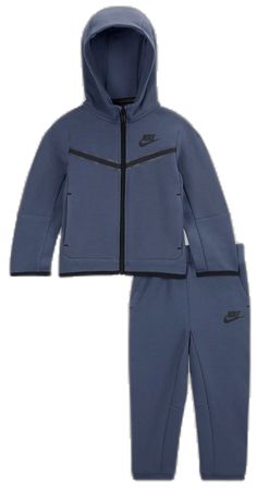 nike-kids-sportswear-tech-fleece-outfit-66h052-u6b Nike Fleece Tracksuit For Sports, Nike Tracksuit For Sports, Nike Winter Sports Tracksuit, Blue Sportswear Sweats For Fall, Nike Tracksuit For Fall Sports, Blue Tracksuit With Ribbed Cuffs, Blue Sports Sweats For Winter, Blue Fleece Activewear For Fall, Blue Fleece Sweats Sportswear