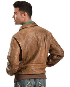 Scully Men's Vintage Bomber Jacket, Brown Leather Jacket For Men, Jacket For Men, Men Vintage, Bomber Jackets, Leather Jacket Men, Faux Leather Jackets, Lambskin Leather, Lightweight Jacket, Leather Material