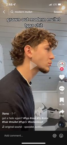 Men’s 2023 Haircut, Country Men Haircut, Trendy Mullet Men Curly, Teen Boy Mullet, Long Hair Styles Men Straight, Mens Trendy Haircut, Layered Mullet Men, Modern Day Mullet, Permed Mullet