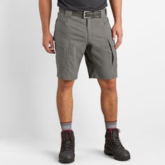 Take a stand (or crouch) against soggy, constraining shorts with free-moving DuluthFlex® Dry on the Fly® 11" Cargo Shorts. Duluth Trading Company, Duluth Trading, Cargo Shorts Men, A Stand, The Fly, Short Pants, Cargo Shorts, Mens Shorts, Mens Pants