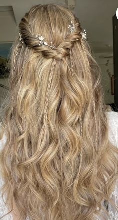 Cute Prom Hairstyles, Formal Hairstyles For Long Hair, Simple Prom Hair, Hoco Hairstyles, Dance Hairstyles, Prom Hairstyles For Long Hair, Homecoming Hairstyles