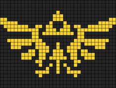 an image of a pixellated yellow and black background with the words, `'it is