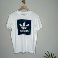 Nwot Men’s Adidas Towning Bb Skate T-Shirt Size Medium Blue Adidas T-shirt With Logo, Blue Adidas T-shirt For Streetwear, Adidas Blue T-shirt For Streetwear, White Adidas Logo Crew Neck T-shirt, White Adidas Crew Neck T-shirt, Adidas White T-shirt For Streetwear, White Adidas Graphic Tee With Logo, White Adidas Graphic Tee, Adidas Graphic Tee For Streetwear