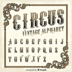 an old fashioned font with ornate ornaments and letters in the style of victorian art nouveau