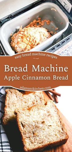 an image of bread machine apple cinnamon bread