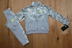 Check out Nike Toddler Boy 2 Piece Jogging Set ~ Gray, White & Volt ~ Camouflage ~, the latest item I added on eBay! #eBay #eBaySeller Nike Tracksuit For Fall Sports, Nike Fitted Activewear For Fall, Sporty Sets For Fall Sports, Fall Sports Sets Sportswear, Sporty Fall Sports Sets, Fall Sportswear Sets For Sports, Sporty Nike Winter Sets, Nike Sporty Winter Sets, Casual Nike Winter Sets