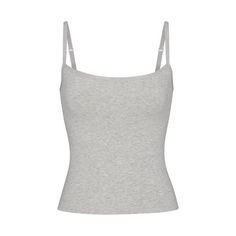 Skim Tank Tops, Where To Get Tank Tops, Where To Buy Tank Tops, How To Make A Tank Top, Grey Wishlist, Clothes White Background, Realistic Wishlist, White Tank Top Outfit, Grey Clothes